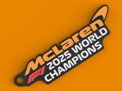 McLaren F1 Team 2025 F1 World Champions Keychain