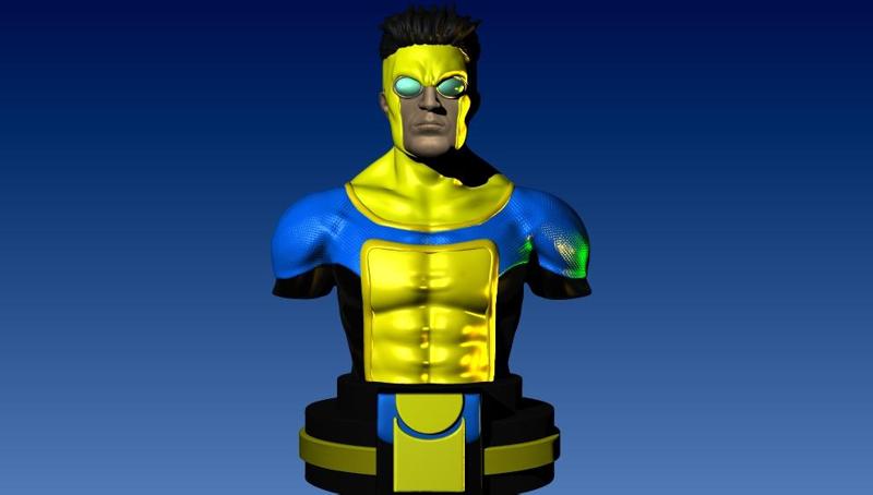 INVINCIBLE BUST OMNIMAN AMAZON PRIME SERIES