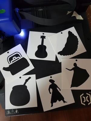 Stencil day of the Argentinean Tradition