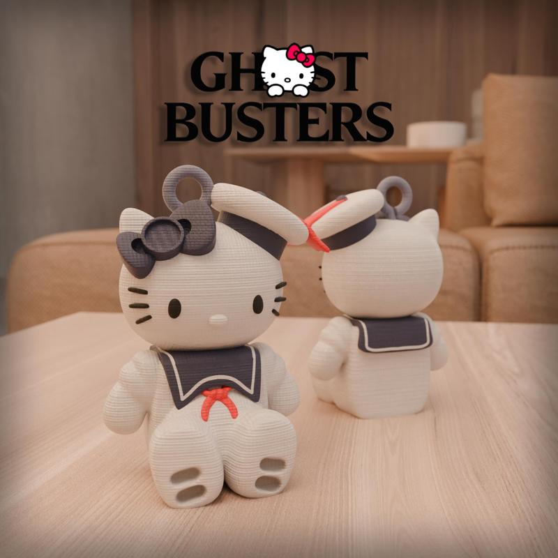 HELLO KITTY  STAY PUFF MARSHMALLOW MAN KEYCHAIN