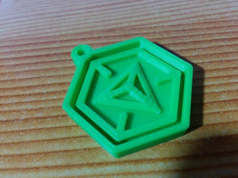 Ingress logo keychain