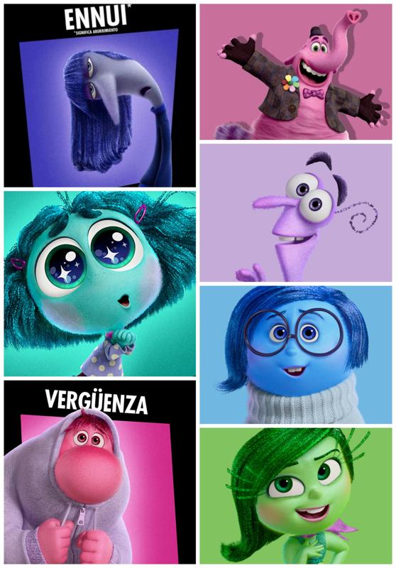 Pack - Sadness, Bing bong, fear, dislike, shame, envy and Ennui - Intensely 2 - Print Cutter