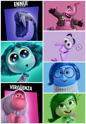 Pack - Sadness, Bing bong, fear, dislike, shame, envy and Ennui - Intensely 2 - Print Cutter