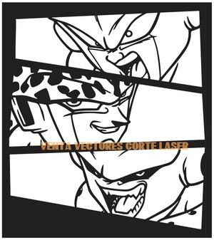 DRAGON BALL - FREEZER CELL BU DECORATION WALL ART - ANIME 3D PRINTING AND LASER CUTTING