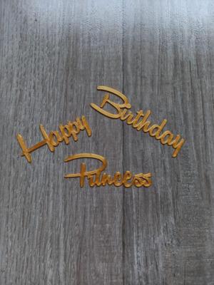 Happy birthday princess topper