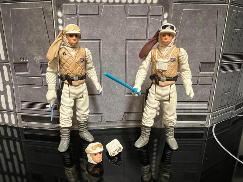 STAR WARS VINTAGE LUKE HOTH ACTION FIGURE RESTORED RESTO-MOD, CUSTOM UNPRODUCED KENNER, HASBRO ACTION FIGURE, 3.75", 1/18, 5POA
