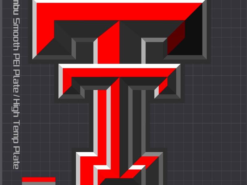Texas Tech University 3D Logo -- AMS