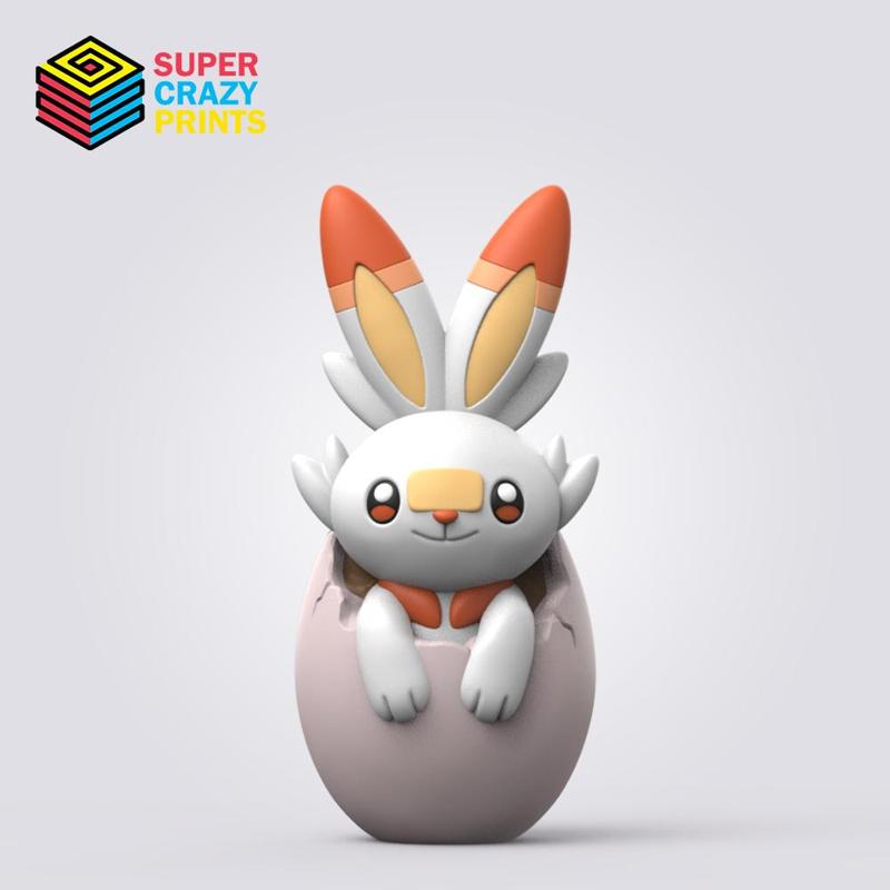POKEMON - EasterDay Scorbunny (EASY PRINT NO SUPPORT)