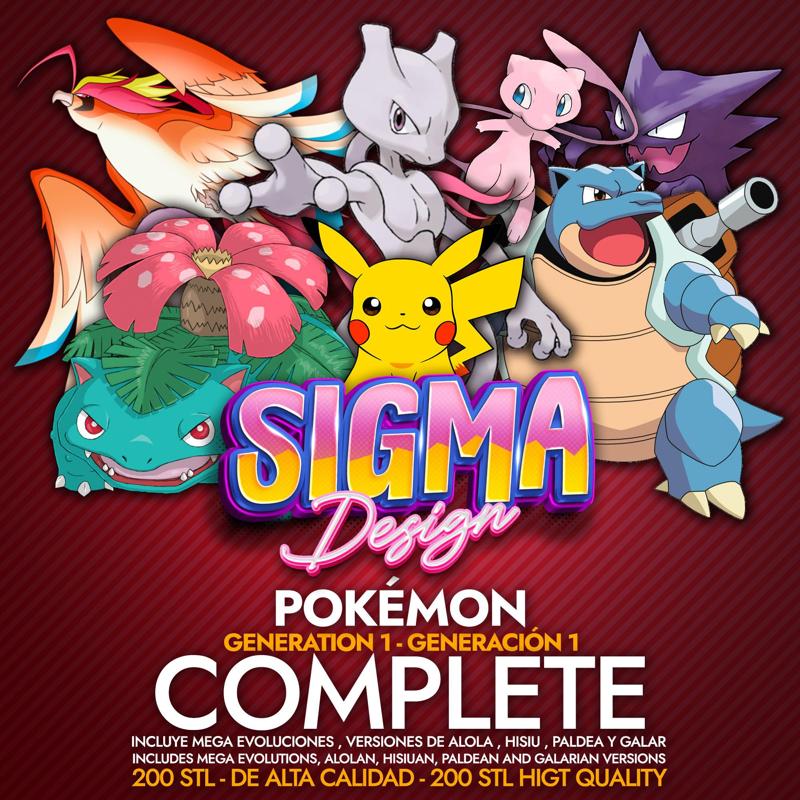 MEGA PACK POKEMON GEN 1 KANTO COMPLETE