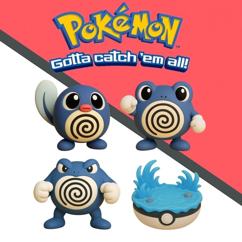 Pokemon Poliwag evolution pack x 4 units