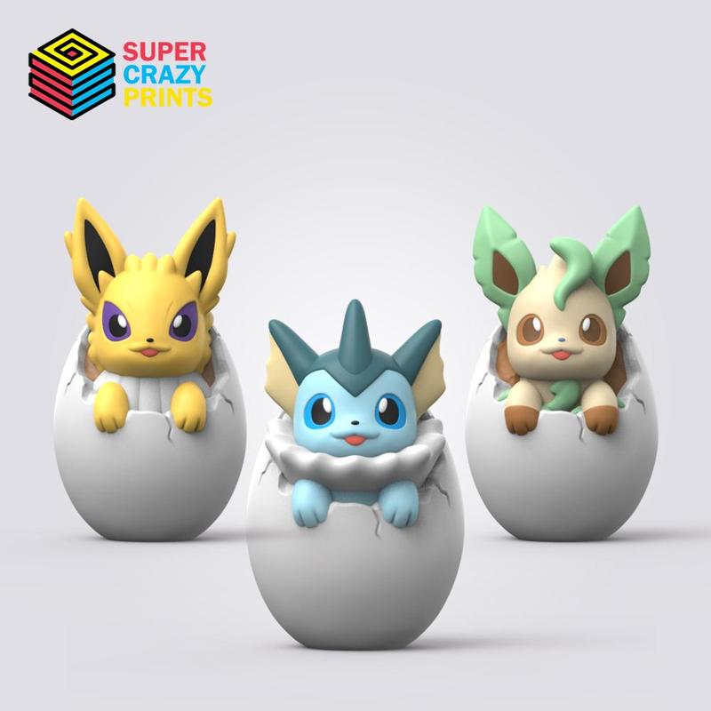 POKEMON - EasterDay Jolteon, Leafeon, Vamporeon (EASY PRINT NO SUPPORT)
