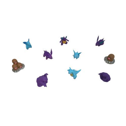 Poison & Ground. 10 MODEL Pokemon Pack. Pokemon TOYS.