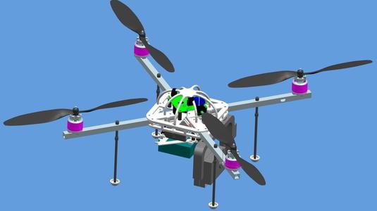 quadrocopter frame center plate