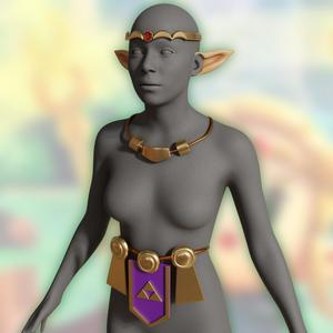 THE LEGEND OF ZELDA: ECHOES OF WISDOM dress + tiara diadem crown COSPLAY