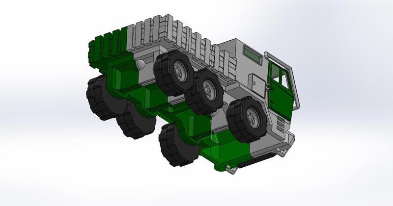 Military Truck, Military Truck for figs1:12