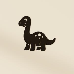 Kids Brachiosaurus Dino Wall Art Print