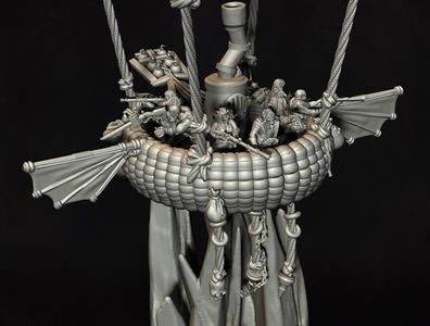 Parts and Bases for War Balloon