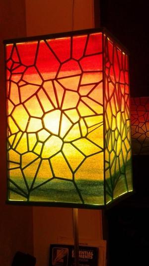 Voronoi lamp shade
