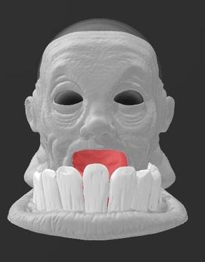 2 em 1 Porta Treco, Relógio, Carteira, Chaves e Suporte Alexa Echo Dot 4a e 5a Creepy