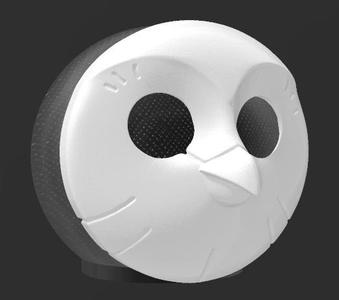 Suporte Alexa Echo Dot 4a e 5a Geração Face da Coruja