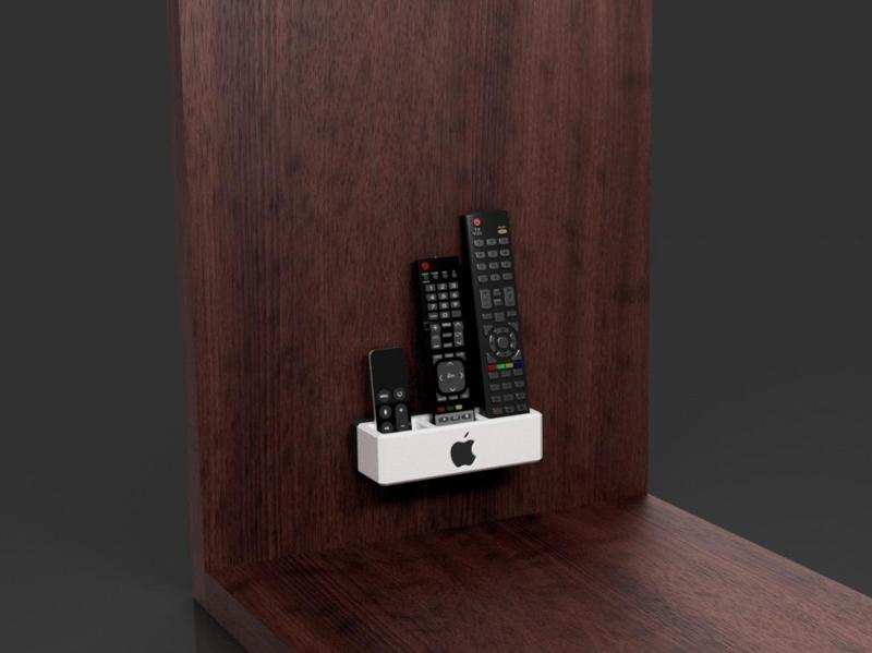 Remote Holder with Apple Logo