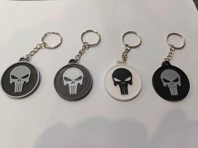 punisher keychain