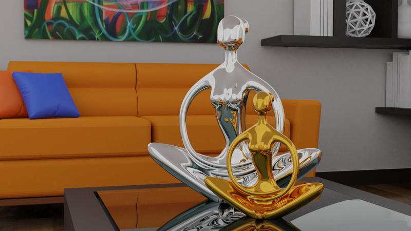 Lotus flower Yoga decoration