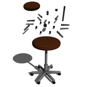 CHAIR SEAT OFFICE FURNITURE HOME GAMER HOUSE