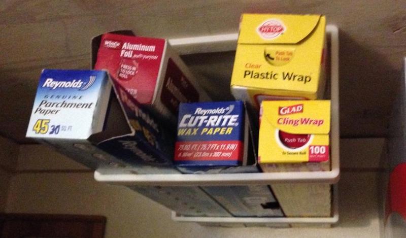 Pantry wrap holder