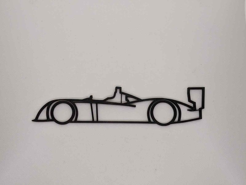 Wall decoration of the winning car 24h du mans