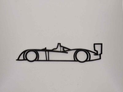 Wall decoration of the winning car 24h du mans