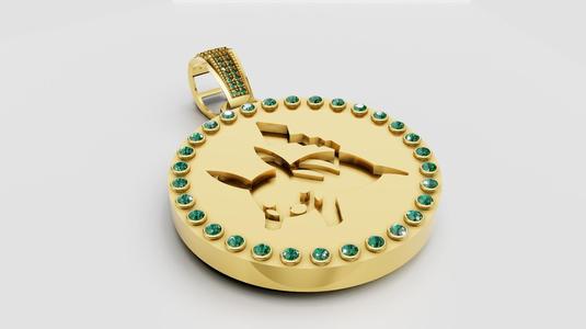 Gold Pendant Design 3D printable model