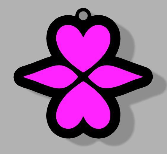 Demon Slayer Kanroji Mitsuri Mark Keychain // Kanroji Mitsuri Demon Slayer Mark Keychain