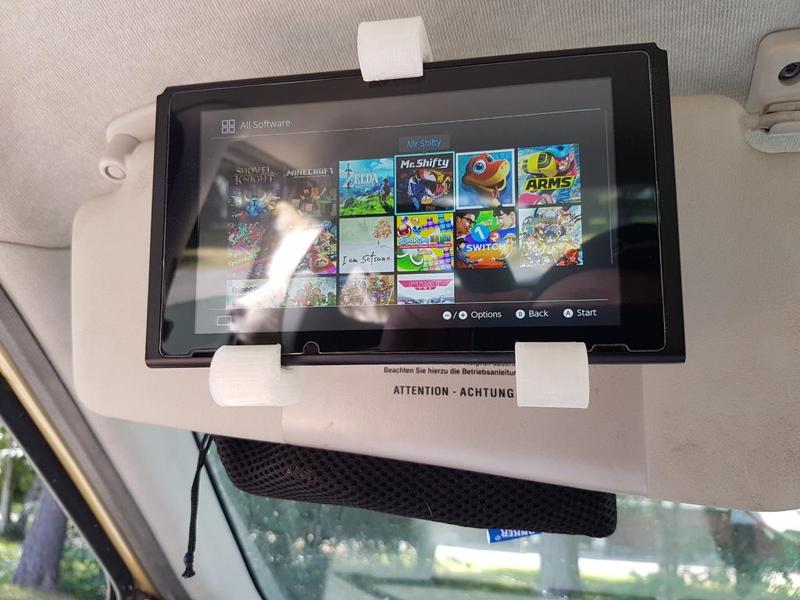 Nintendo Switch Car Sun Visor Mount