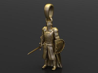 Medieval Knight Pendant
