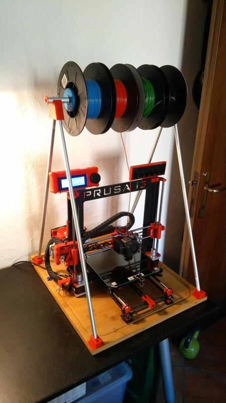 Multi filament spool holder