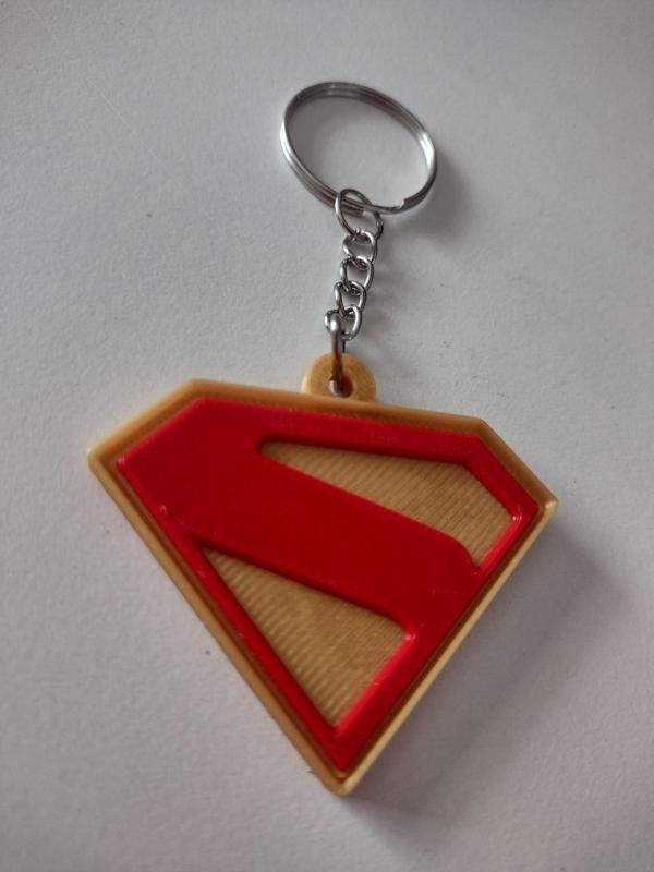 KEYCHAIN SUPERMAN LOGO 2025