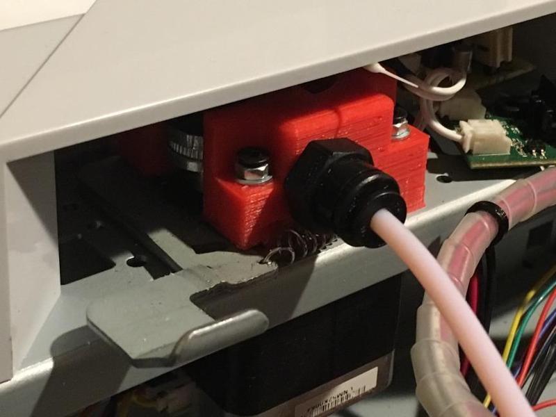 Reversed Da Vinci 1.0a Bowden extruder