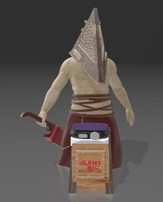 Suporte Dock Station Apple Watch Pyramid Head Silent Hill