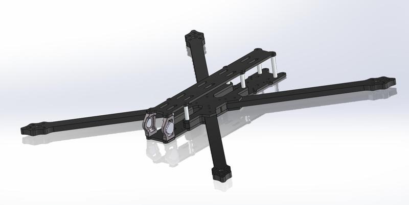 IFlight XL10 V6 10" drone frame (STL)  (v2)