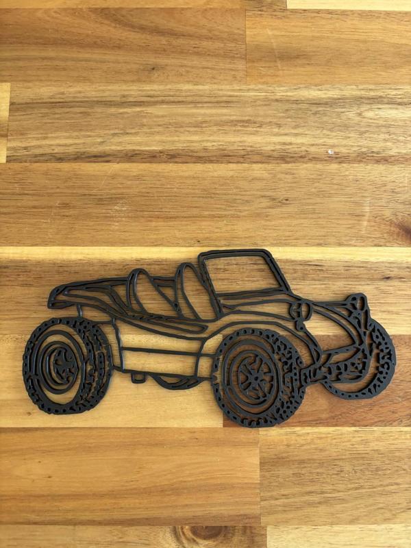 line art VW buggy sand