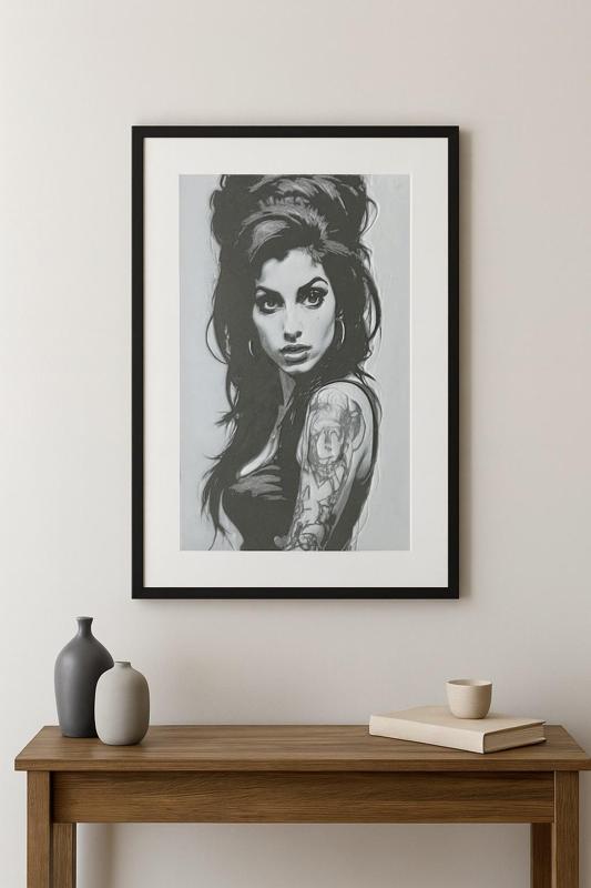 Hueforge frame Amy Winehouse