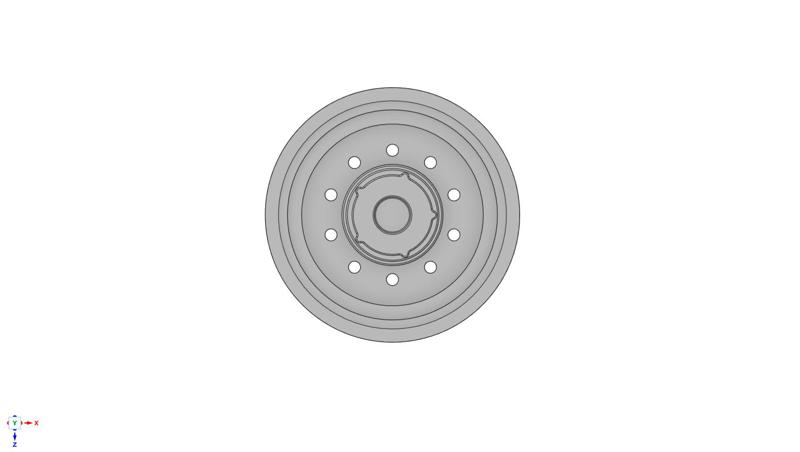 RC Truck Rim 2.2 Mercedes Zetros Style