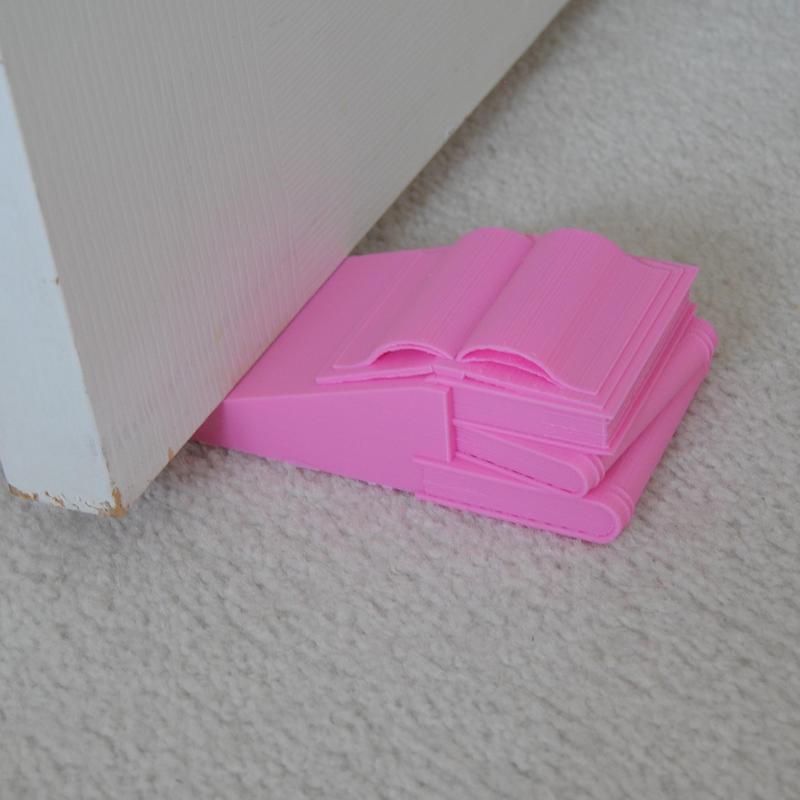 Book pile doorstop