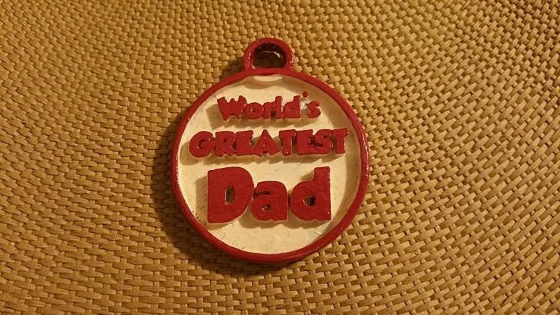 Remix Worlds Greatest Dad Keychain or Charm