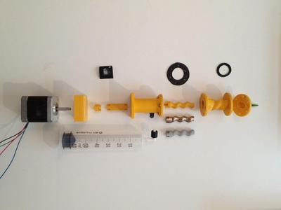 Moineau stepper extruder Luer lock updates