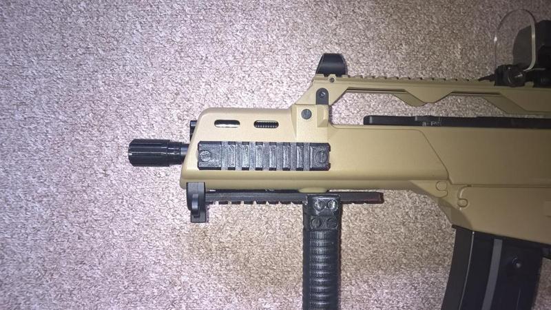 threaded airsoft muzzle brake/flash hider