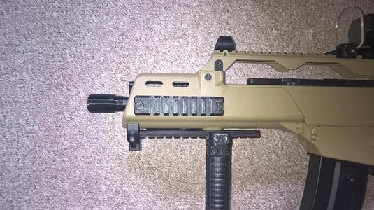 threaded airsoft muzzle brake/flash hider