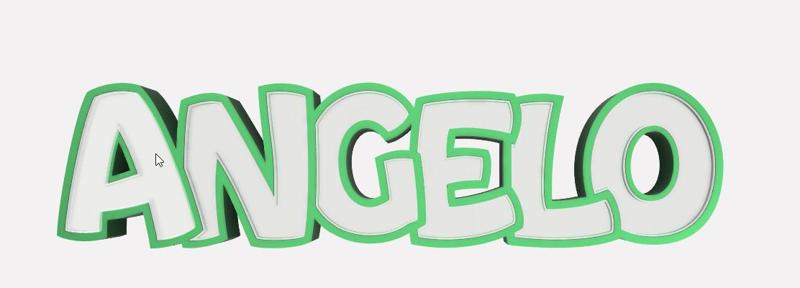 luminous name on request: angelo