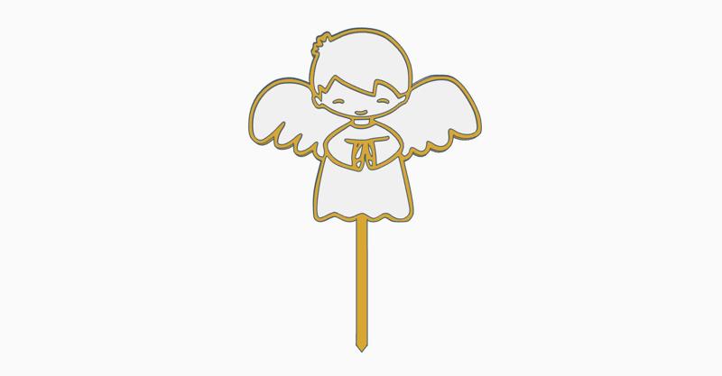 Child Angel Communion Cake topper